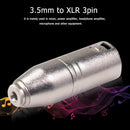 3.5mm TRS Stereo Female to XLR 3pin Male Audio Mixer Connector Plug (1pc) Newly