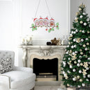 DIY Applique Diamond Four Snowman Wall Hanger Acrylic Craft Kit Pendant Newly