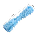 Dog Toys Toothbrush TPR Chew Teeth Cleaning Pet Molar Brushing Stick (Blue)