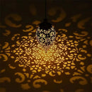 Landscape Lights Hollow Garden Light Solar Light Balcony Decoration Iron Art