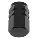 8pcs Aluminum Alloy Car Motorcycle Tire Valve Stem Caps Dust Covers (Black)
