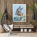 Donkey and Kitten Snow Oil Paint By Numbers Kits Canvas Wall DIY Picture