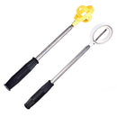 2pcs Golf Ball Retriever 8 Sections Telescopic Tool(Yellow)