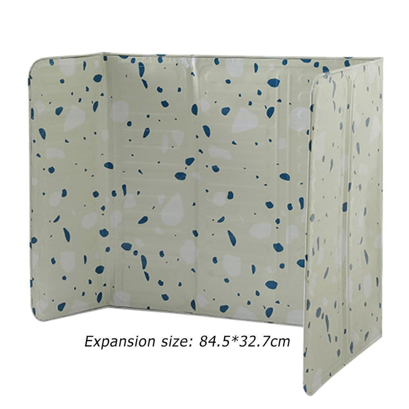 Aluminum Foil Wall Oil Splash Guard Gas Stove Oil Splatter Screen (Green)