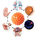 PVC Spiky Ball Trigger Point Fitness Hand Foot Pain Relief Ball (Orange)