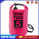 Waterproof Dry Bag Pack Sack Swimming Kayaking River Trekking (5L Pink)