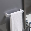 Self-adhesive Towel Holder Storage Rack Wall Mounted Towel Bar Shelf (Grey)