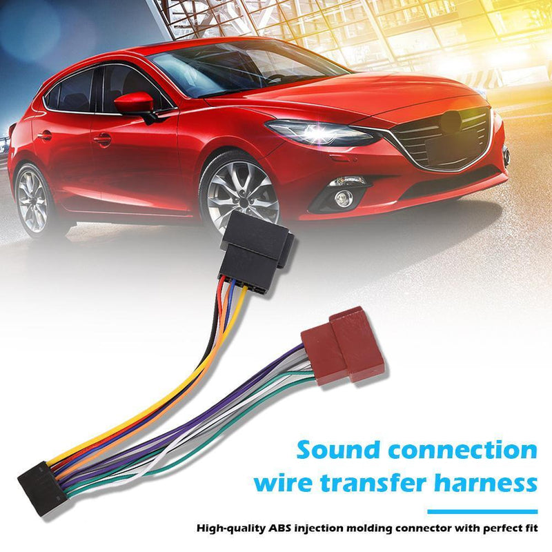 For KENWOOD 16 Pin ISO Wiring Harness Connector Adaptor Car Stereo Wire Loom