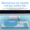 Mechanical 104 Keys Gaming Keyboards USB Wired (Red Axis Blue+White)