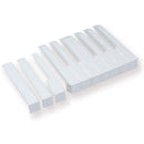 52Pcs White ABS Plastic Piano Keytops Kit with Fronts Replacement Key Tops Newly