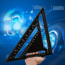12"" Black Triangle Ruler for Woodworking Measurement Tool Quick Read