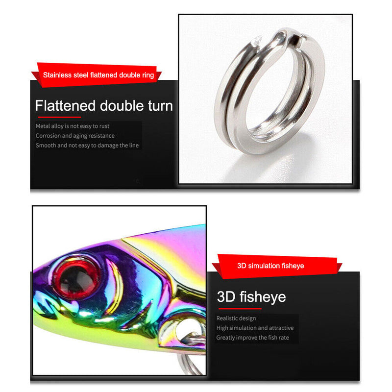 Metal Sequins VIB Fishing Lure Crankbaits Artificial Hard Bait Fishing Tackle