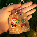 Kraft Paper Santa Claus Hang Tags Gift Wrapping Kraft Tag Christmas Labels