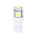 10Pcs T10 W5W 5SMD LED Bulb 5050 Car Auto Width Indicator Light (White)
