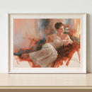 Canvas Paint By Numbers Lying Sofa Lady Oil Hand Painted Drawing Kit Home Decor