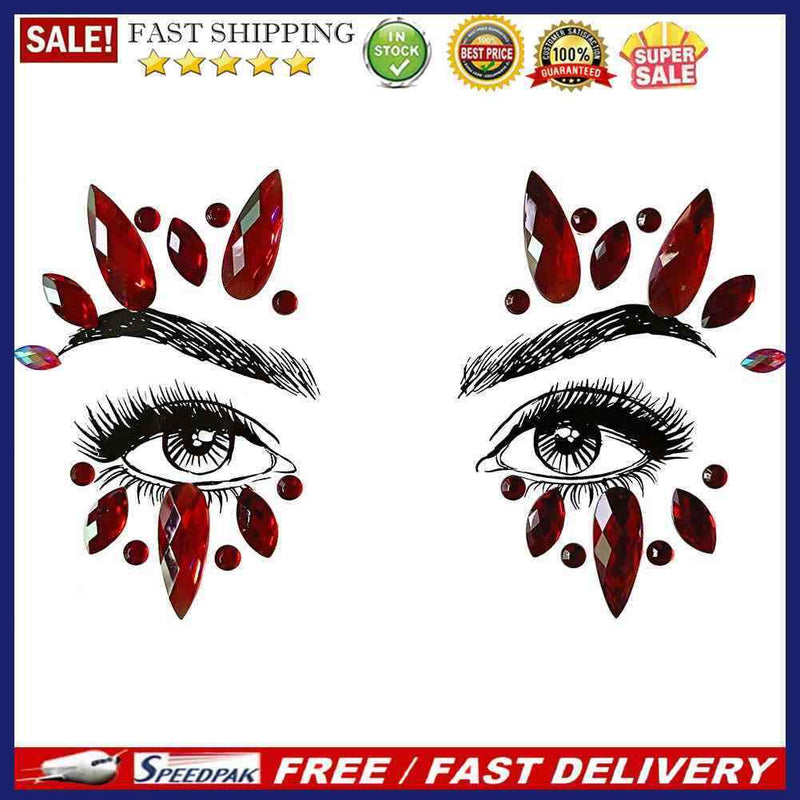 Glitter Body Temporary Tattoo Stickers Eye Gems Festival Party Face Makeup Ge