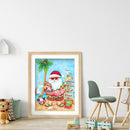 Diamond Santa Claus Full Round Drill Rhinestone Picture