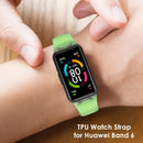 Watch Strap for HUAWEI HONOR Band 6 TPU Wristband Replacement Belt (Green) Newly