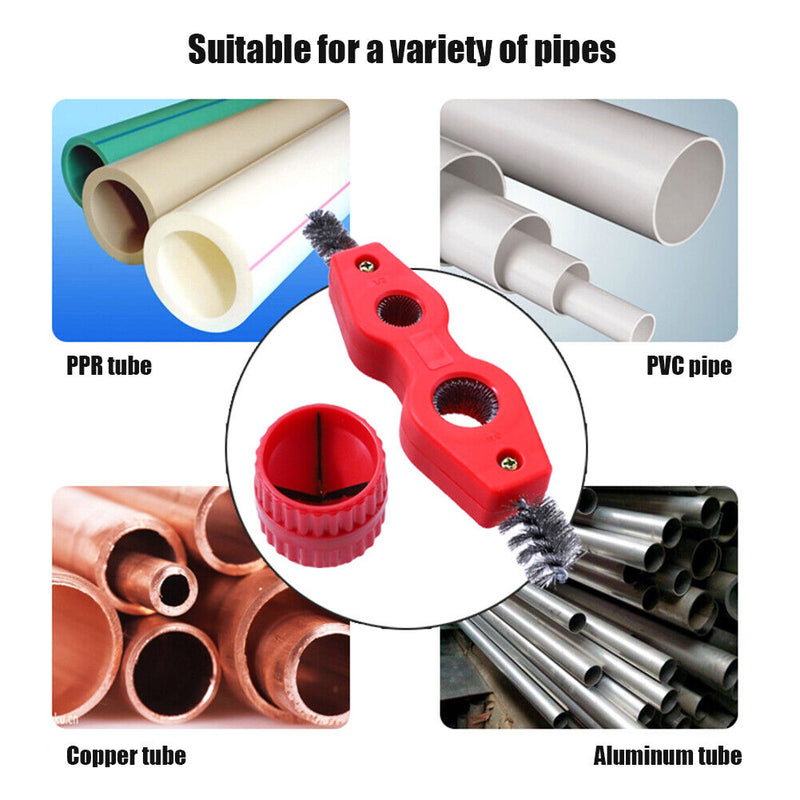 4 in 1 Brass Pipe Debur Chamfer Inner-Outer Reamer Metal Tube Bur Remover Newly