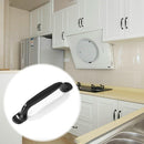 Black Cabinet Handle Furniture Hardware Zinc Alloy Cupboard Wardrobe Drawer P