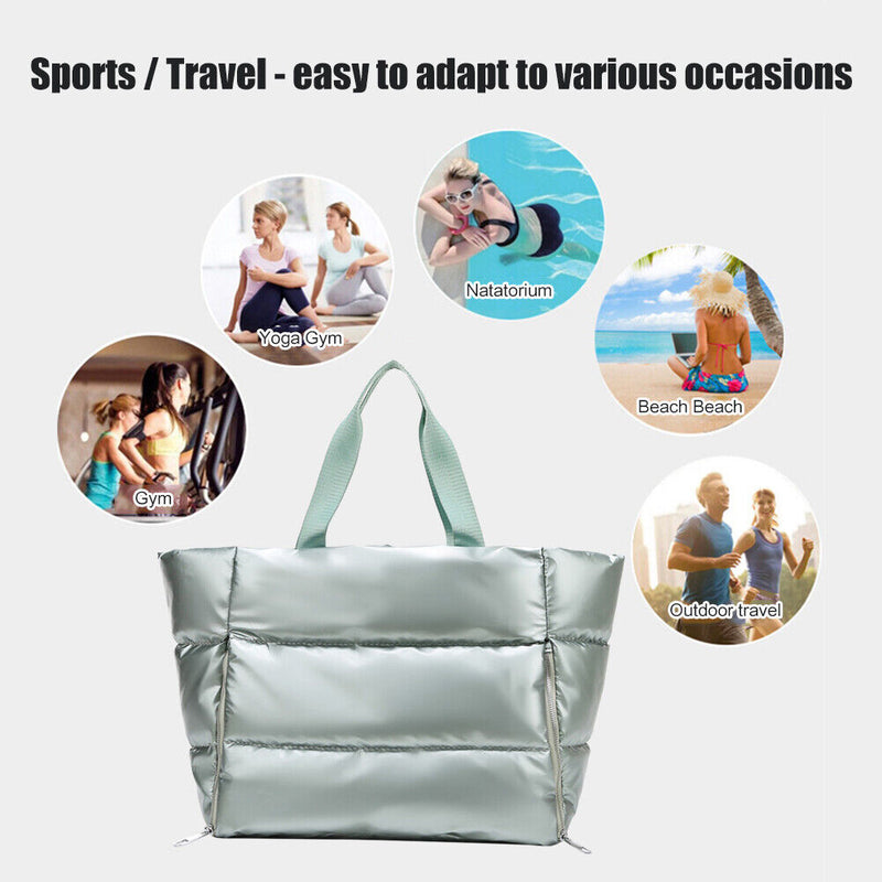 Dry-Wet Separation Yoga Handbag Large Capacity Multifunctional Bag (Green) Newly