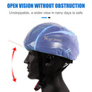 MTB Bicycle Helmet Cover Waterproof Portable Helmet Reflective Cover (Blue)