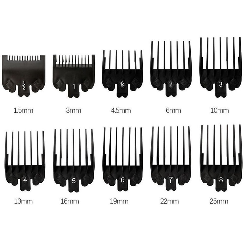1.5-25mm Universal Combs Guide Kit Hair Clipper Guards Barber Hair Trimmer
