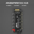 JEYI PWM Cooling Fan HUB Cooler Splitter Extension Adapter with 60cm Cable