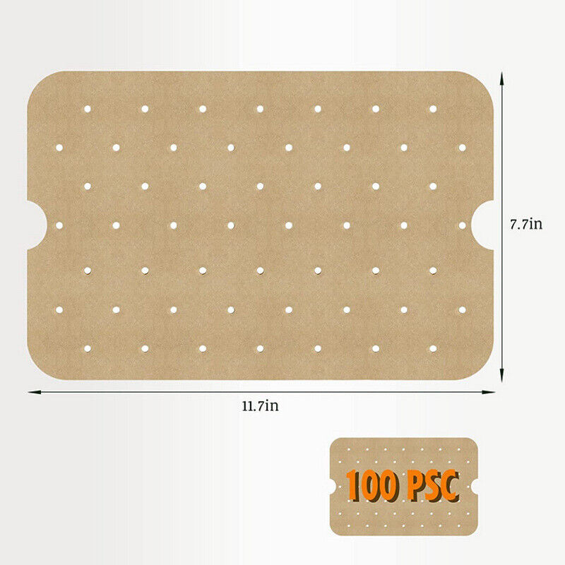 Air Fryer Blotting Paper Kitchen Parchment Silicone Paper (Brown Large) Newly
