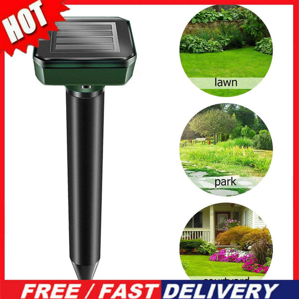 4x Solar Power Cat Dog Repellent Ultrasonic Fox Pest Scarer Deterrent Repeller