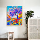 Paint By Numbers Kit DIY Flowers Tree Colouring Oil Art Picture Ornaments