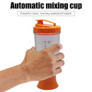 350ml Protein Shaker Mixing Cup Sports Training Automatic Bottle (Orange) Newly