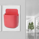 Wall Mounted Organizer Storage Box TV Remote Control Phone Holder (Red) Newly