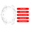 Watch Protective Frame Shell Case for Garmin Fenix 7 (Transparent White) Newly