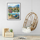 5D Diamond Painting Outdoor House Full Square Drill DIY Crafts Mosaic Picture