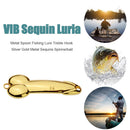Metal 5g Spinners Fishing Lure Hard Bait Sequins with Treble Hook Fishing Tac