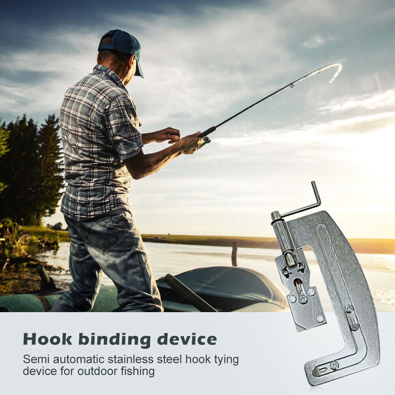 Portable Quick Knot Fishing Device Manual Tying Line Hook Fishhook Fixator Newly