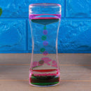 2 Color Movement Visual Timer Liquid Oil Drops Acrylic Hourglass Desktop Decor