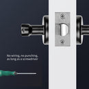 Fingerprint Door Lock 2 in 1 Biometric Password Lever Handle Lock (Black) Newly