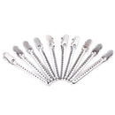 10pcs Hairdressing Duck Mouth Hair Clips Positioning Hairpins (Round Head) Newly