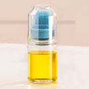 Portable Oil Bottle with Brush Barbecue Baking BBQ Liquid Gadgets (Blue)
