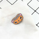 Hamburg Pizza Pin Brooch Creative Enamel Jacket Lapel Donuts Badge Jewelry Gi