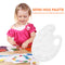 Plastic Palette Art Drawing Tray for Oil Watercolour White Painting Pallet