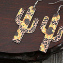 Sunflower Cactus Shape Drop Earrings Jewelry Women Xmas Holiday Gift Ornaments