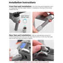 For Dji Mavic Air 2s Dust Foot Mat Bottom Case Foot Cover Anti-wear Accessory.