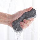 Soft Exfoliating Bathing Sponge Scrubber Exfoliating Massager Tool (Grey)