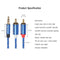 3.5mm Male to 2 RCA Male Aux Audio Cable for Amplifier Phone Edifer (5m)