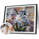 Oil Paint By Numbers Picture DIY Painting Colorful Flower Acrylic Paint Decor