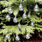 10cm Clear Iridescent Glass Fillable Baubles Balls Christmas Tree Ornaments`