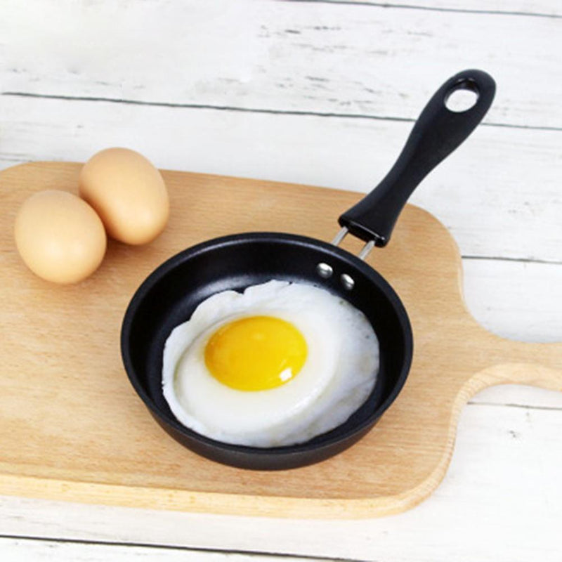 12cm Mini Egg Frying Pan Non-Stick Omelette Breakfast Flat Bottom Pan